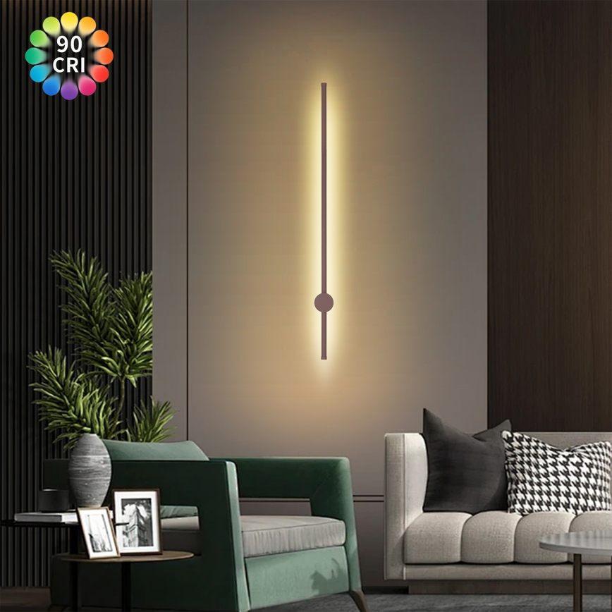 Brilagi - Applique da esterno LED AURA LED/20W/230V 3000K IP54 97 cm marrone CRI 90