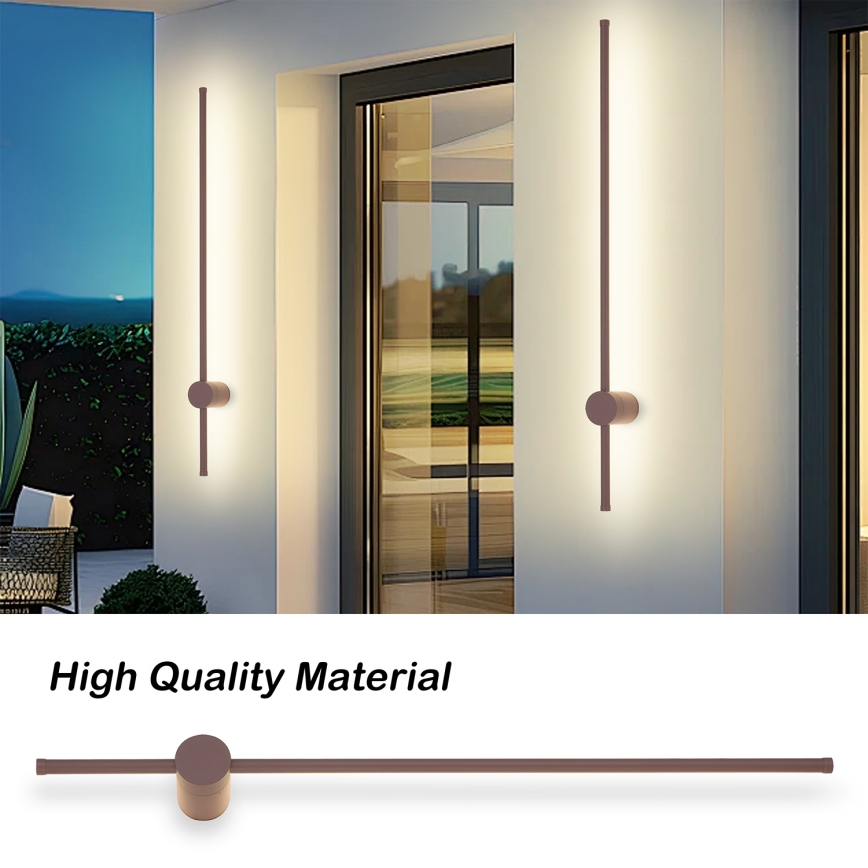 Brilagi - Applique da esterno LED AURA LED/20W/230V 3000K IP54 97 cm marrone CRI 90