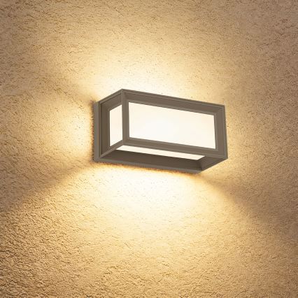 Brilagi - Applique LED da esterno con sensore PARKER LED/12W/230V grigio IP44