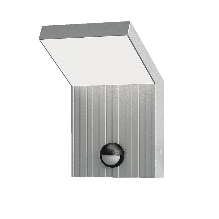 Brilagi - Applique da esterno con sensore RIANO LED/8W/230V argento IP65