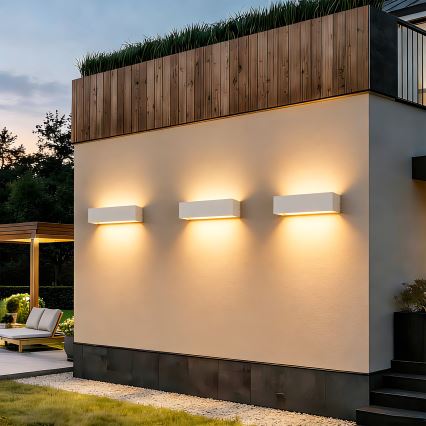 Brilagi - Applique da esterno LED DONNANI LED/12W/230V bianca IP44