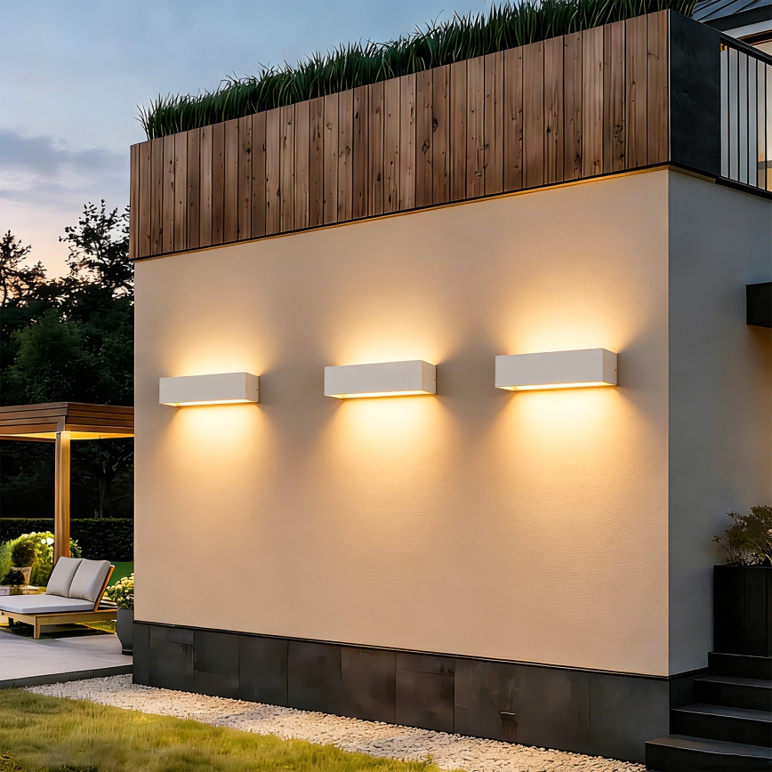 Brilagi - Applique da esterno LED DONNANI LED/12W/230V bianca IP44