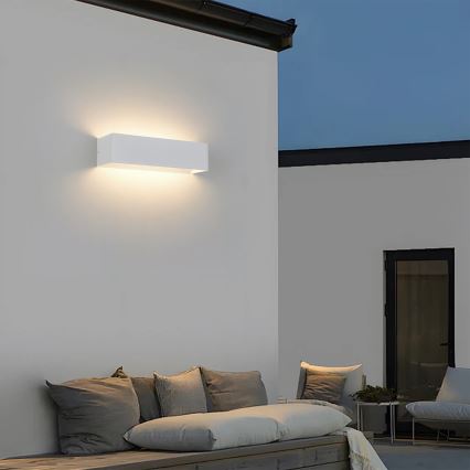 Brilagi - Applique da esterno LED DONNANI LED/12W/230V bianca IP44