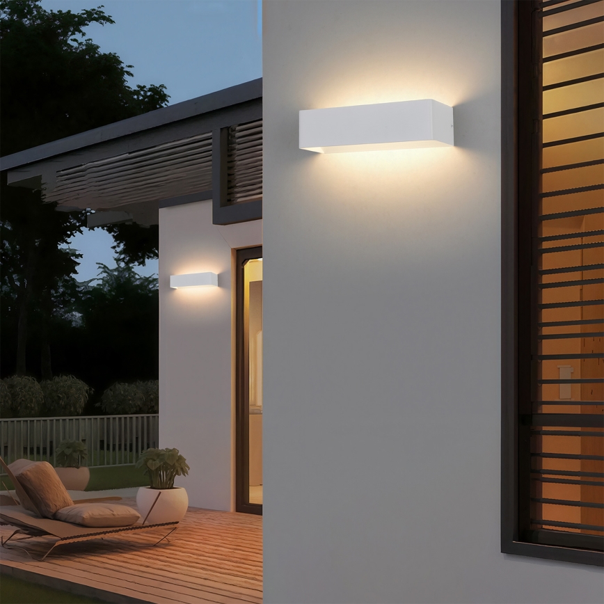 Brilagi - Applique da esterno LED DONNANI LED/12W/230V bianca IP44