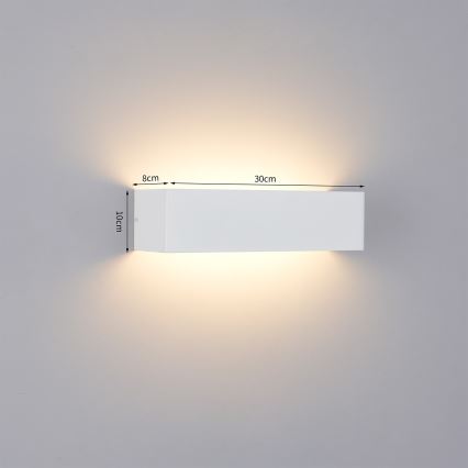 Brilagi - Applique da esterno LED DONNANI LED/12W/230V bianca IP44