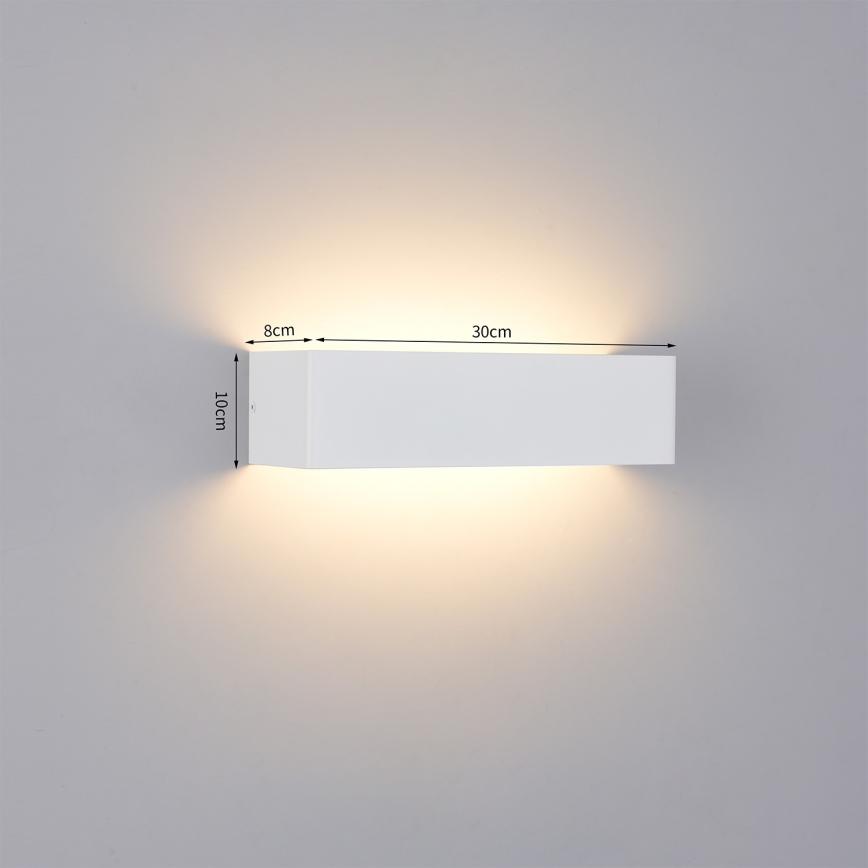 Brilagi - Applique da esterno LED DONNANI LED/12W/230V bianca IP44