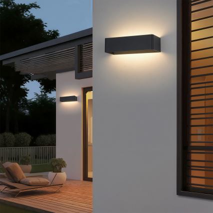 Brilagi - Applique da esterno LED DONNANI LED/12W/230V nero IP44
