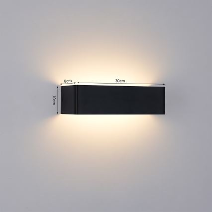 Brilagi - Applique da esterno LED DONNANI LED/12W/230V nero IP44