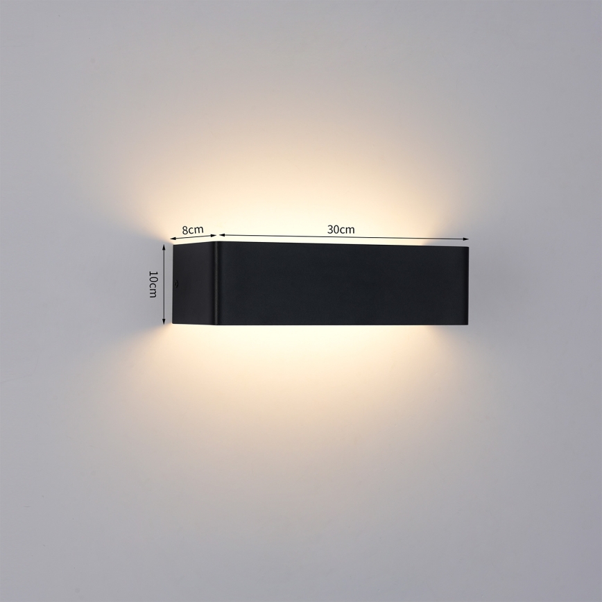 Brilagi - Applique da esterno LED DONNANI LED/12W/230V nero IP44