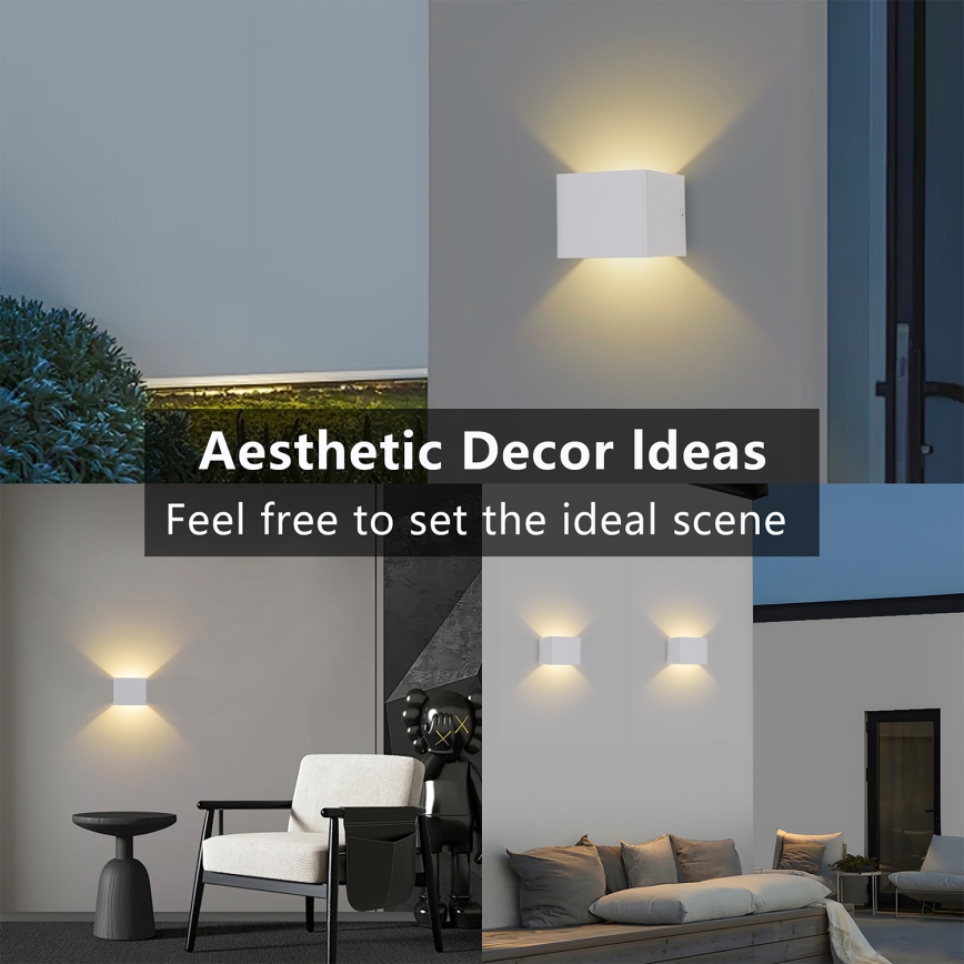 Brilagi - Applique da esterno LED DONNANI LED/5W/230V bianco IP44