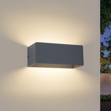 Brilagi - Applique da esterno LED DONNANI LED/7W/230V 20 cm antracite IP44