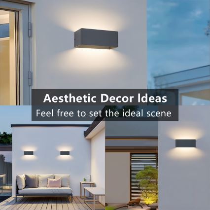 Brilagi - Applique da esterno LED DONNANI LED/7W/230V antracite IP44