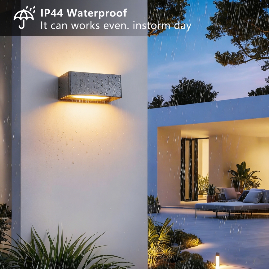 Brilagi - Applique da esterno LED DONNANI LED/7W/230V antracite IP44