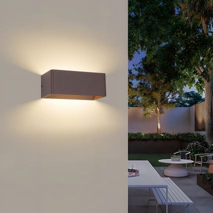 Brilagi - Applique da esterno LED DONNANI LED/7W/230V marrone IP44