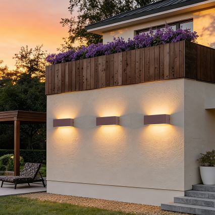 Brilagi - Applique da esterno LED DONNANI LED/7W/230V marrone IP44