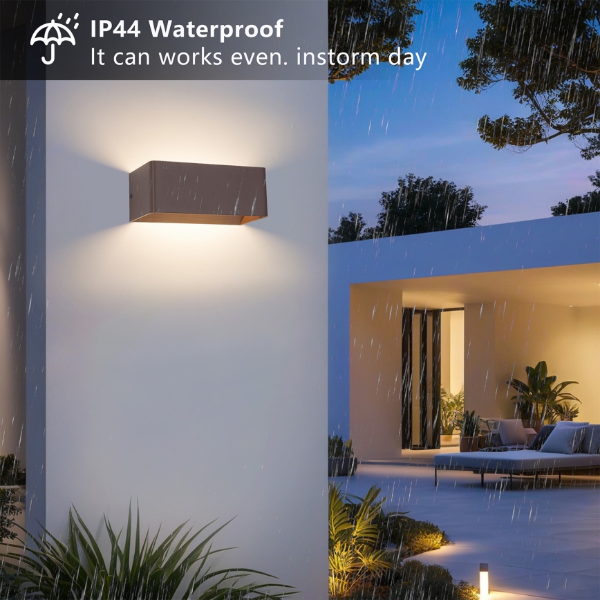 Brilagi - Applique da esterno LED DONNANI LED/7W/230V marrone IP44