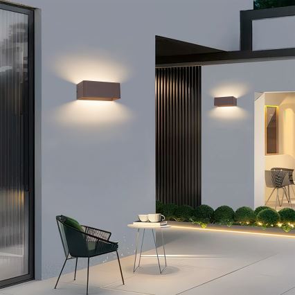 Brilagi - Applique da esterno LED DONNANI LED/7W/230V marrone IP44