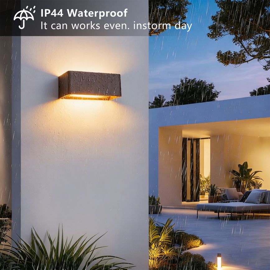 Brilagi - Applique da esterno LED DONNANI LED/7W/230V marrone IP44