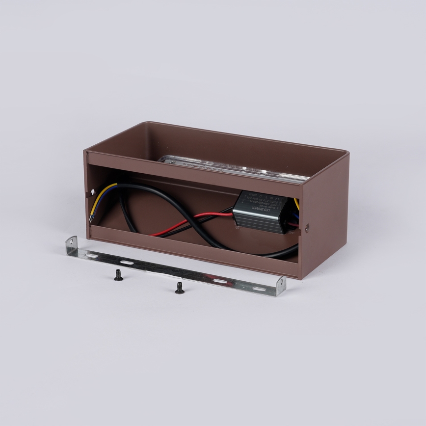 Brilagi - Applique da esterno LED DONNANI LED/7W/230V marrone IP44