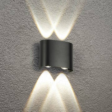 Brilagi - Applique da esterno LED FLAREBOX LED/4W/230V nera IP65