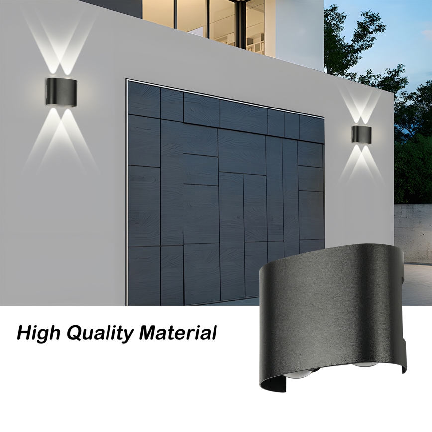 Brilagi - Applique da esterno LED FLAREBOX LED/4W/230V nera IP65