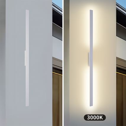 Brilagi - Applique da esterno LED LUNA LED/30W/230V 3000K IP65 150 cm bianco CRI 90