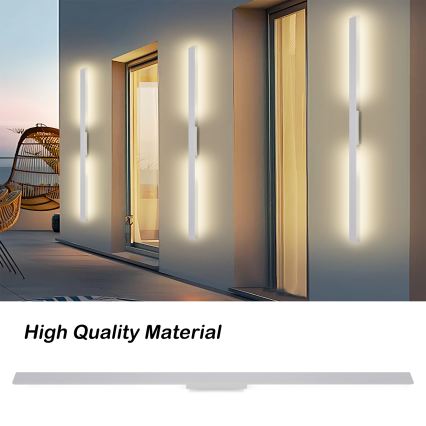 Brilagi - Applique da esterno LED LUNA LED/30W/230V 3000K IP65 150 cm bianco CRI 90