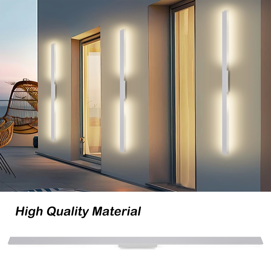 Brilagi - Applique da esterno LED LUNA LED/30W/230V 3000K IP65 150 cm bianco CRI 90