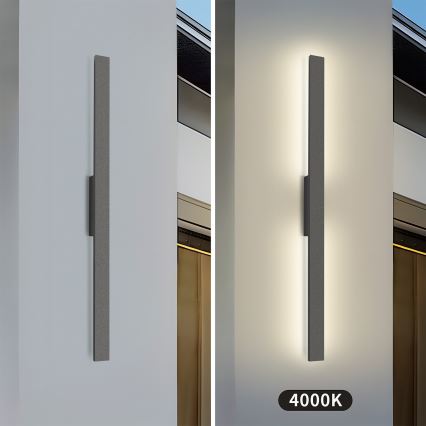 Brilagi - Applique da esterno LED LUNA LED/24W/230V 4000K IP65 100 cm antracite CRI 90