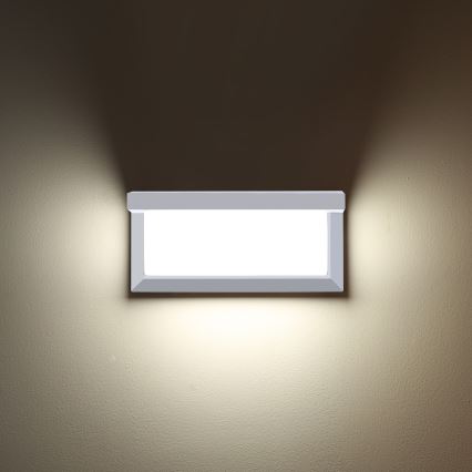 Brilagi - LED RGBW applique da esterno dimmerabile BRICKY 1xE27/15W/230V 2700-6500K IP54 bianco