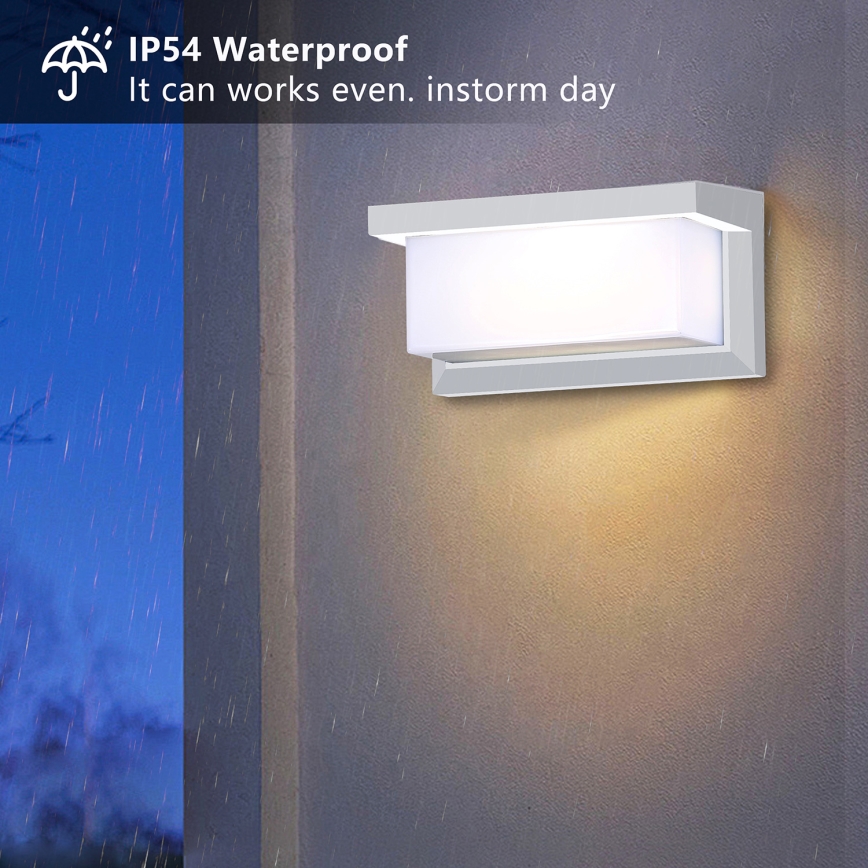 Brilagi - LED RGBW applique da esterno dimmerabile BRICKY 1xE27/15W/230V 2700-6500K IP54 bianco