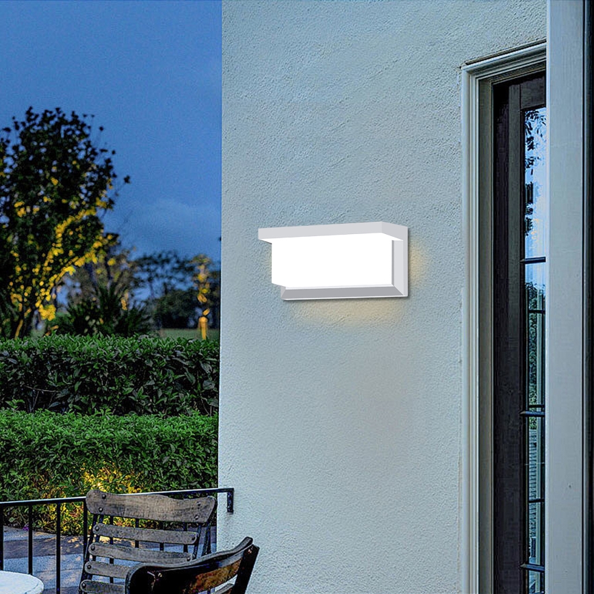 Brilagi - LED RGBW applique da esterno dimmerabile BRICKY 1xE27/15W/230V 2700-6500K IP54 bianco