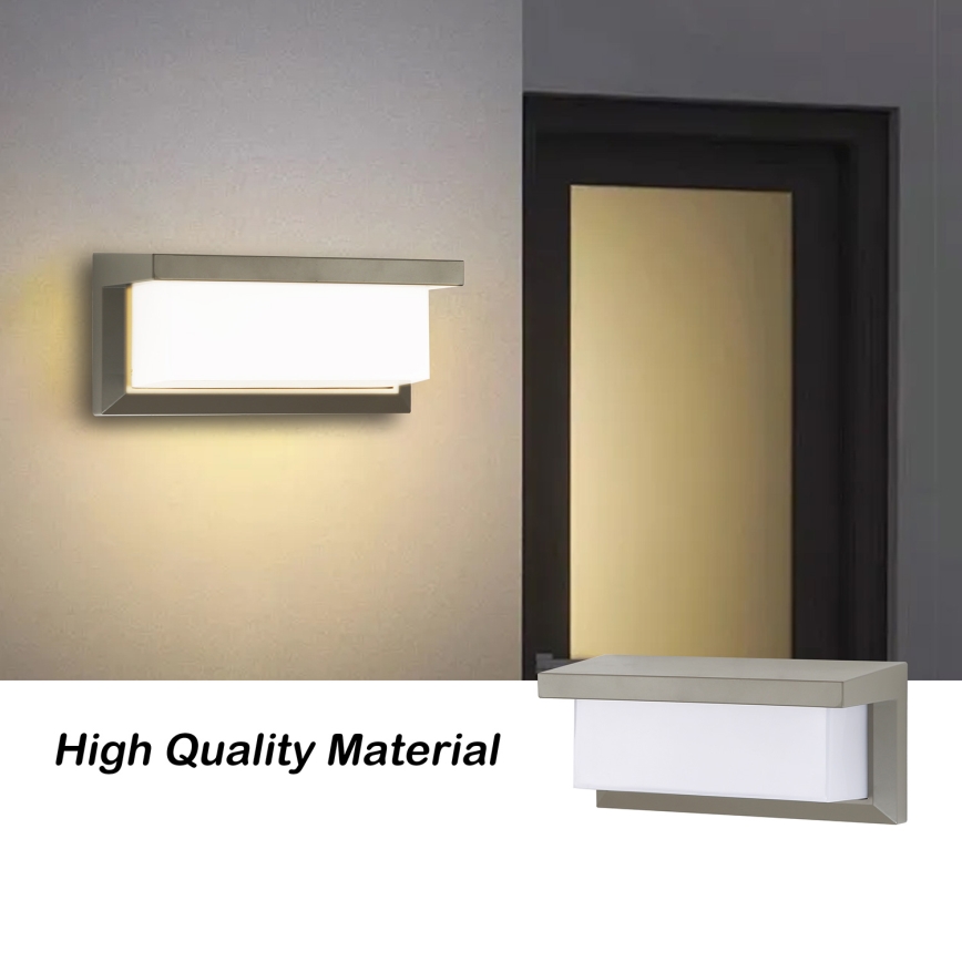 Brilagi - Applique da esterno LED RGBW dimmerabile BRICKY 1xE27/15W/230V 2700-6500K IP54 grigio