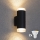 Brilagi - Applique da esterno LED RGBW dimmerabile MATERA 2xGU10/4,8W/230V 3000K IP54 nero + telecomando