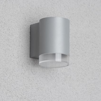 Brilagi - Applique da esterno dimmerabile LED RGBW MATERA 1x GU10/4,8W/230V 3000K IP54 grigio + telecomando