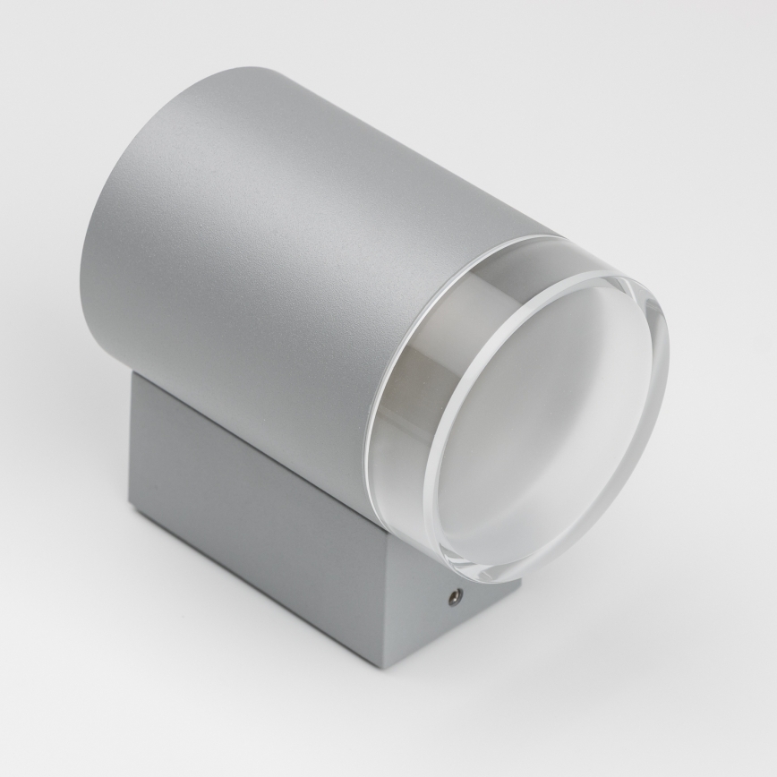 Brilagi - Applique da esterno dimmerabile LED RGBW MATERA 1x GU10/4,8W/230V 3000K IP54 grigio + telecomando