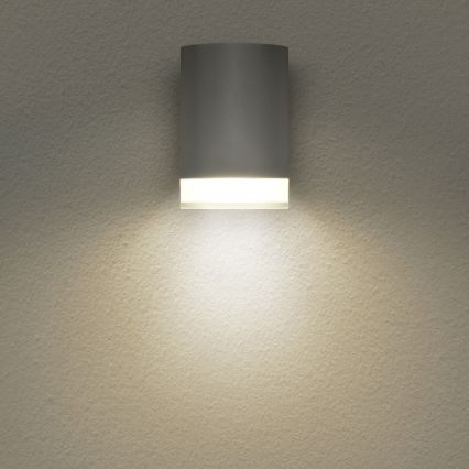 Brilagi - Applique da esterno dimmerabile LED RGBW MATERA 1x GU10/4,8W/230V 3000K IP54 grigio + telecomando