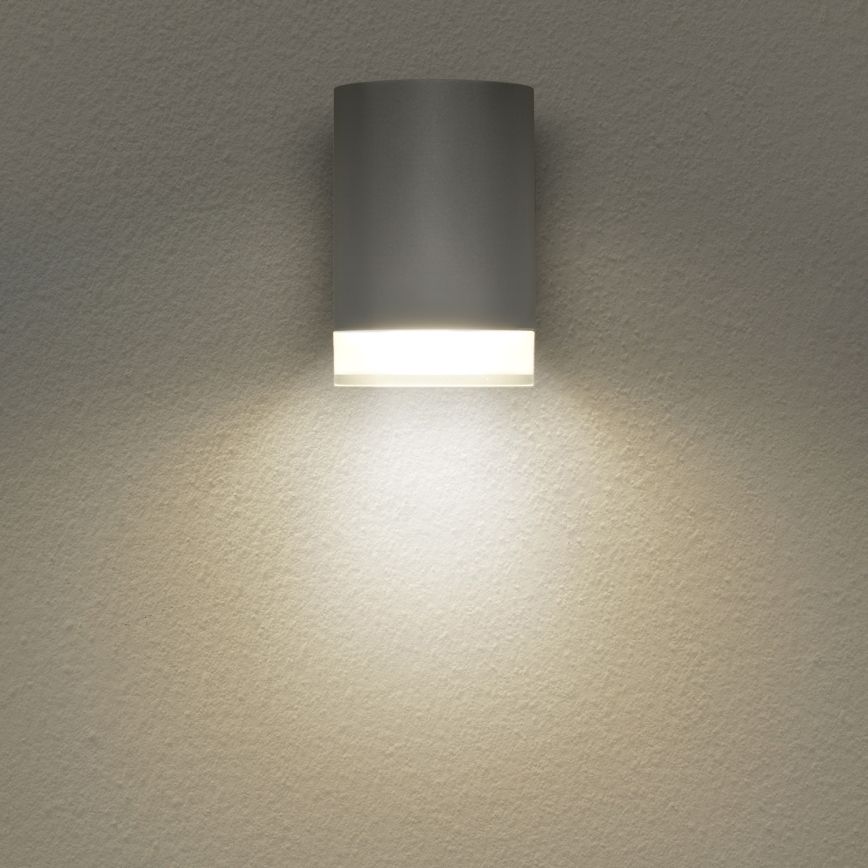 Brilagi - Applique da esterno dimmerabile LED RGBW MATERA 1x GU10/4,8W/230V 3000K IP54 grigio + telecomando