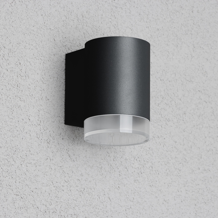 Brilagi - Applique da esterno LED RGBW dimmerabile MATERA 1xGU10/4,8W/230V 3000K IP54 nero + telecomando