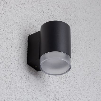 Brilagi - Applique da esterno LED RGBW dimmerabile MATERA 1xGU10/4,8W/230V 3000K IP54 nero + telecomando