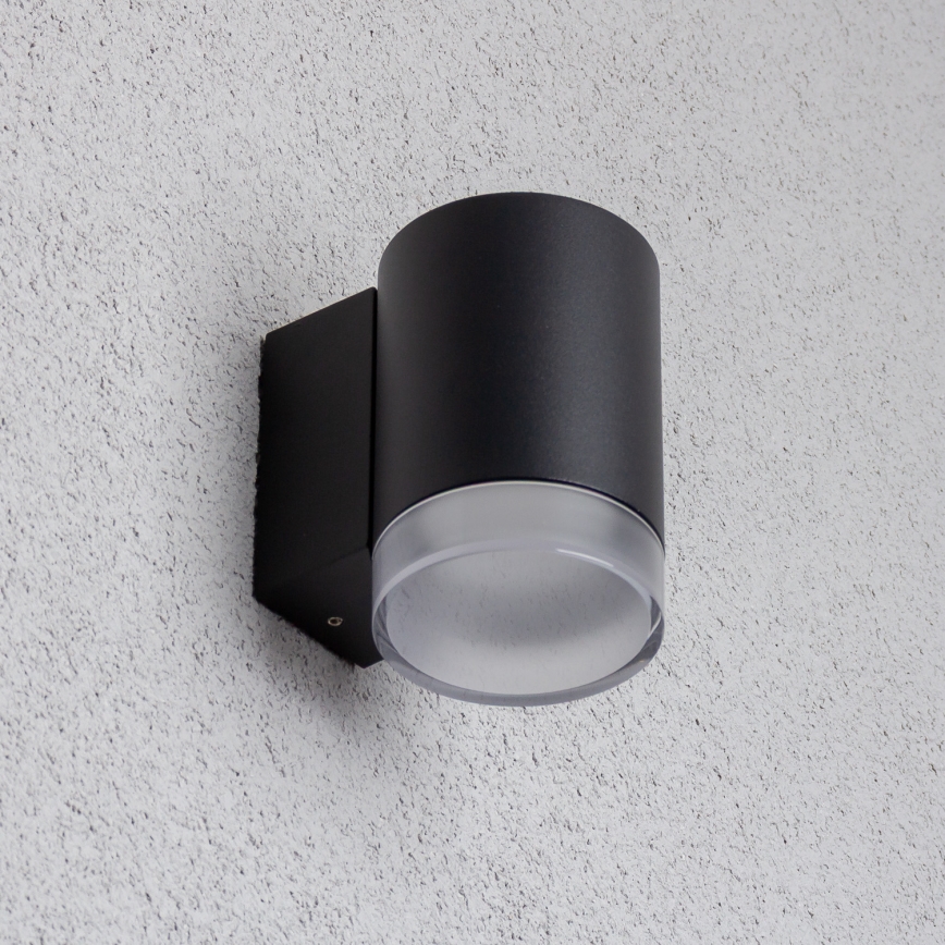 Brilagi - Applique da esterno LED RGBW dimmerabile MATERA 1xGU10/4,8W/230V 3000K IP54 nero + telecomando
