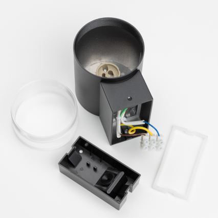 Brilagi - Applique da esterno LED RGBW dimmerabile MATERA 1xGU10/4,8W/230V 3000K IP54 nero + telecomando