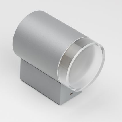 Brilagi - Applique da esterno dimmerabile LED RGBW MATERA 1x GU10/6W/230V 3000K IP54 grigio + telecomando