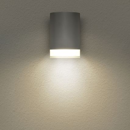 Brilagi - Applique da esterno dimmerabile LED RGBW MATERA 1x GU10/6W/230V 3000K IP54 grigio + telecomando
