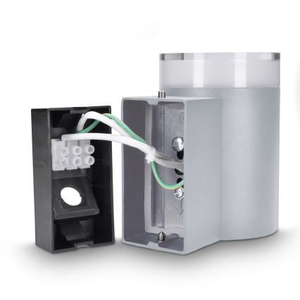 Brilagi - Applique da esterno dimmerabile LED RGBW MATERA 1x GU10/6W/230V 3000K IP54 grigio + telecomando