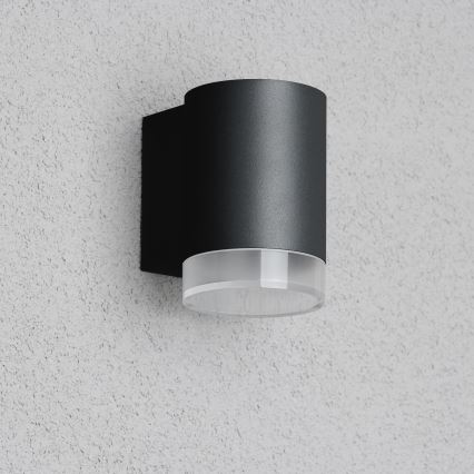 Brilagi - Applique da esterno LED RGBW dimmerabile MATERA 1xGU10/6W/230V 3000K IP54 nero + telecomando