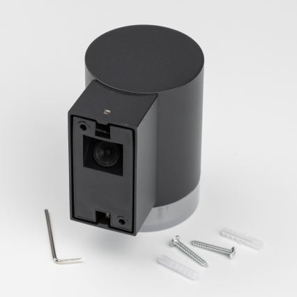 Brilagi - Applique da esterno LED RGBW dimmerabile MATERA 1xGU10/6W/230V 3000K IP54 nero + telecomando