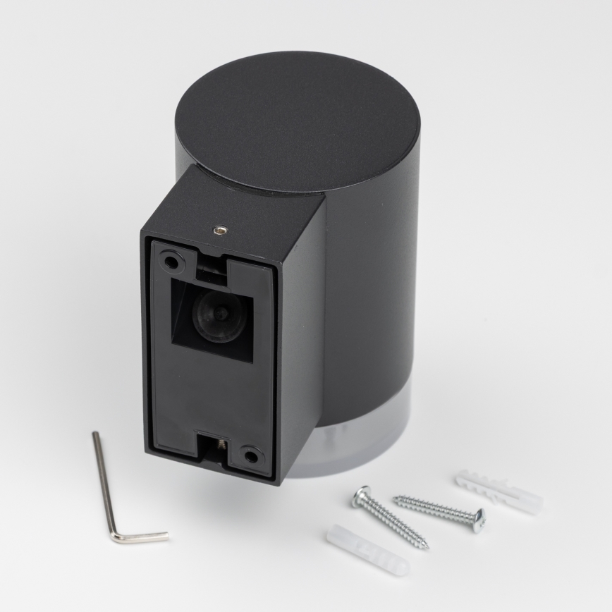 Brilagi - Applique da esterno LED RGBW dimmerabile MATERA 1xGU10/6W/230V 3000K IP54 nero + telecomando