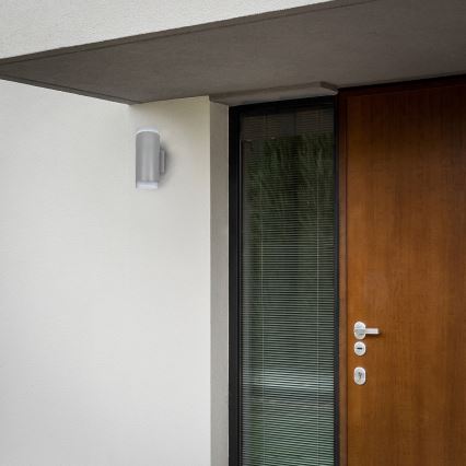 Brilagi - LED RGBW applique da esterno dimmerabile MATERA 2xGU10/4,8W/230V 3000K IP54 grigio + telecomando
