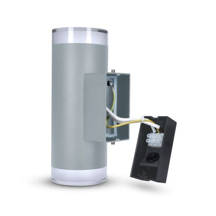 Brilagi - LED RGBW applique da esterno dimmerabile MATERA 2xGU10/4,8W/230V 3000K IP54 grigio + telecomando